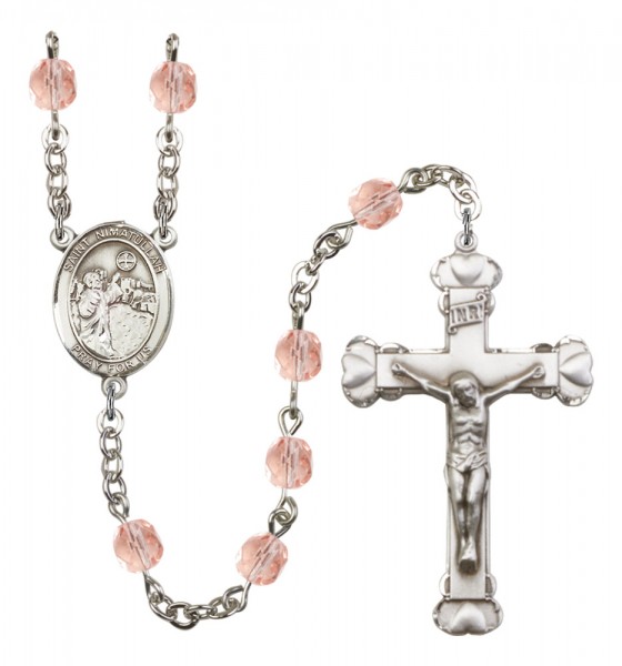 Women's St. Nimatullah Birthstone Rosary - Pink