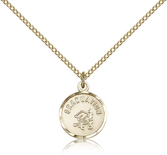 Petite Round Graduation Pendant - 14KT Gold Filled