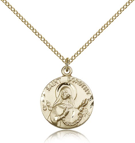 Small St. Dorothy Medal - 14KT Gold Filled