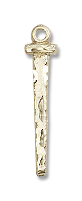 Nail Pendant - 14K Solid Gold