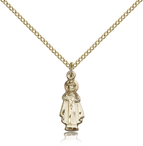 Infant of Prague Medal - 14KT Gold Filled
