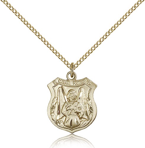 Woman's St. Michael The Archangel Medal - 14KT Gold Filled