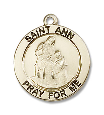 St. Ann Medal - 14K Solid Gold