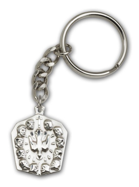 Apostles Keychain - Antique Silver
