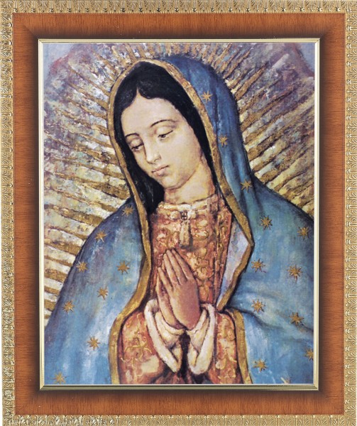Our Lady of Guadalupe 8x10 Framed Print Under Glass - #122 Frame