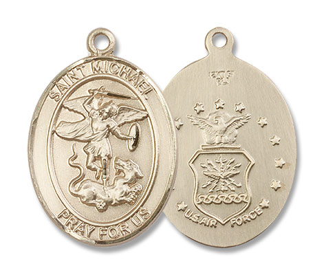 St. Michael Air Force Medal - 14K Solid Gold