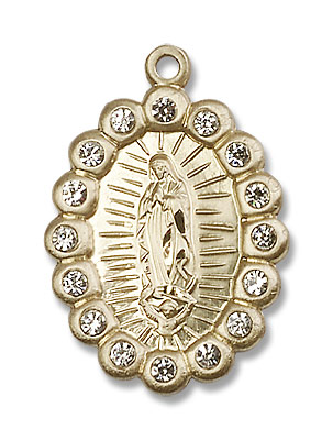 Our Lady of Guadalupe Medal - 14K Solid Gold