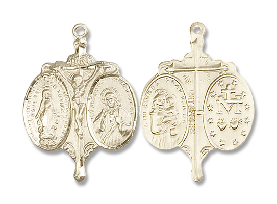 Novena Pendant Necklace - 14K Solid Gold