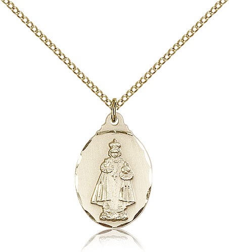 Women's Infant of Prague Pendant - 14KT Gold Filled