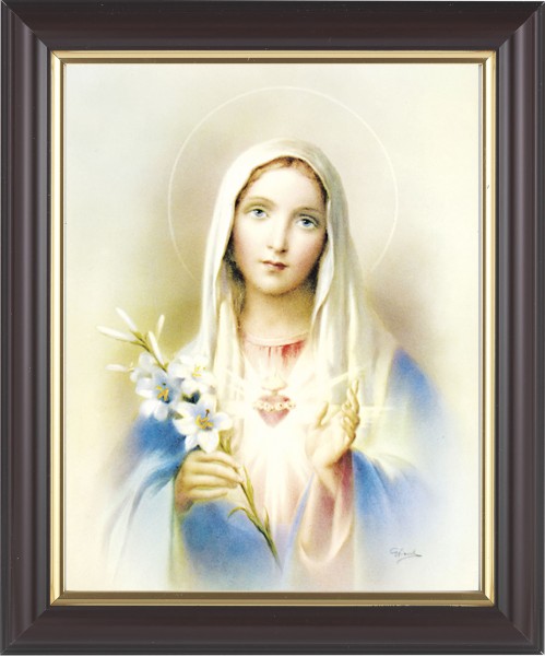 Immaculate Heart of Mary 8x10 Framed Print Under Glass - #133 Frame