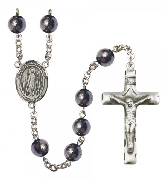 Men's St. Juliana of Cumae Silver Plated Rosary - Silver