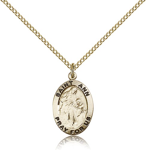 St. Ann Medal - 14KT Gold Filled