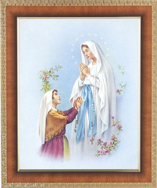 Our Lady of Fatima 8x10 Framed Print Under Glass - #122 Frame
