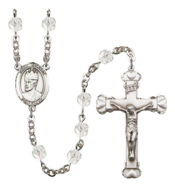 Women's St. Edward the Confessor Birthstone Rosary - Crystal