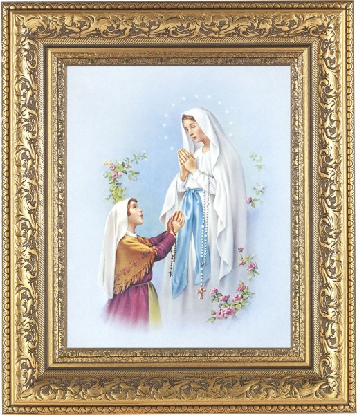 Our Lady of Fatima 8x10 Framed Print Under Glass - #115 Frame