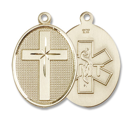 Cross EMT Pendant - 14K Solid Gold
