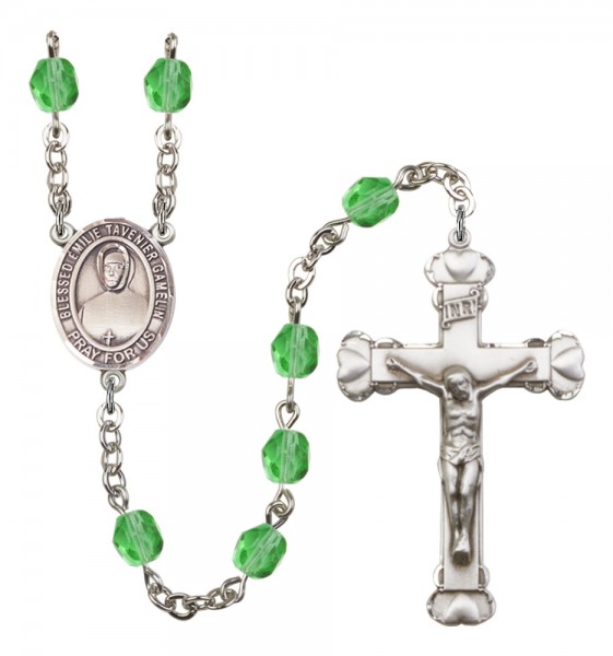 Women's Blessed Emilie Tavernier Gamelin Birthstone Rosary - Peridot