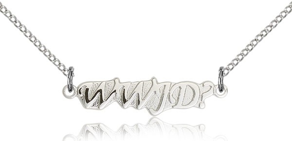 What Would Jesus Do Pendant - Sterling Silver