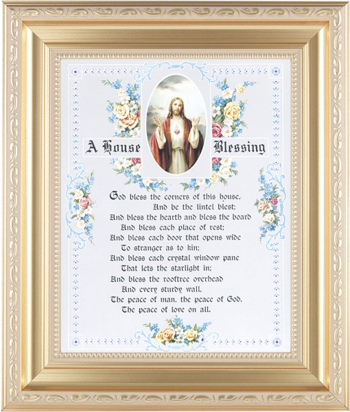 A House Blessing Prayer 8x10 Framed Print Under Glass - #138 Frame