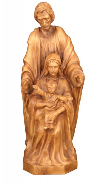 Plastic Holy Family Statue - 24 inch - Woodstain
