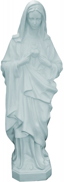 Plastic Immaculate Heart of Mary Statue - 36 inch - White
