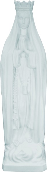 Plastic Pilgrim Virgin Our Lady of Fatima Statue - 24 inch - White