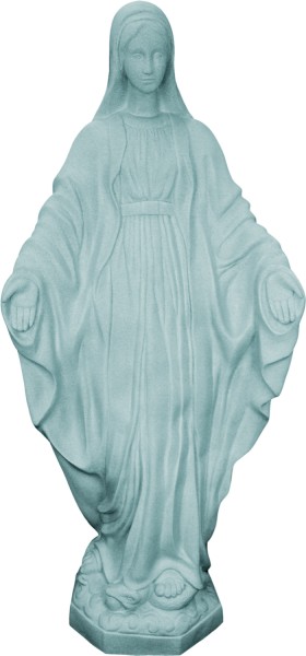 Plastic Our Lady of Grace Statue - 32 inch - Granite