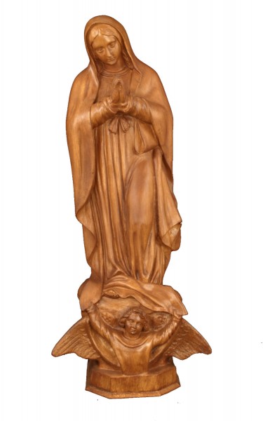 Plastic Our Lady of Guadalupe Statue - 24 - Woodstain