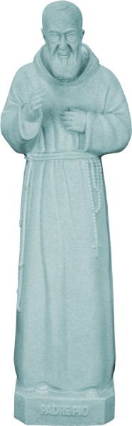 Plastic Padre Pio Statue - 24 inch - Granite