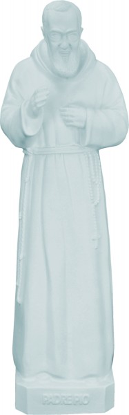 Plastic Padre Pio Statue - 24 inch - White
