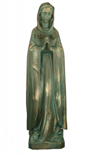 Plastic Rosa Mystica Statue - 24 inch - Patina