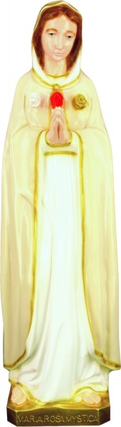 Plastic Rosa Mystica Statue - 24 inch - Full Color