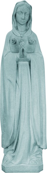 Plastic Rosa Mystica Statue - 24 inch - Granite