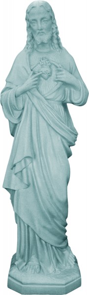 Plastic Sacred Heart of Jesus Statue - 32 inch - Granite