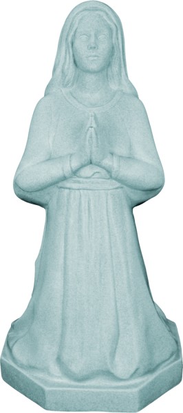 Plastic Saint Bernadette Statue - 16 inch - Granite