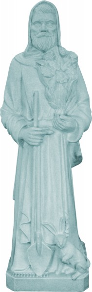 Plastic Saint Fiacre Statue - 24 inch - Granite