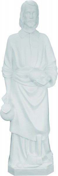 Plastic Saint Joseph the Worker Statue - 24 inch - White