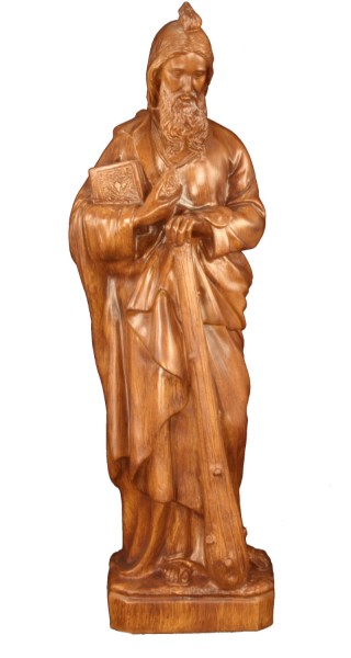 Plastic St. Jude Statue - 24 inch - Woodstain