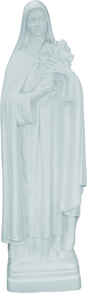 Plastic Saint Theresa Statue - 24 inch - White
