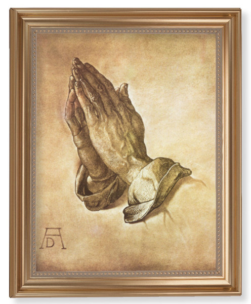 Praying Hands by Durer 11x14 Framed Print Artboard - #129 Frame
