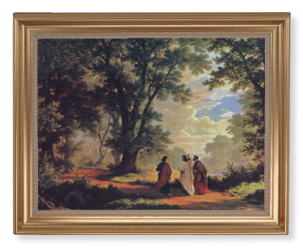 Road to Emmaus by Zund 11x14 Framed Print Artboard - #129 Frame