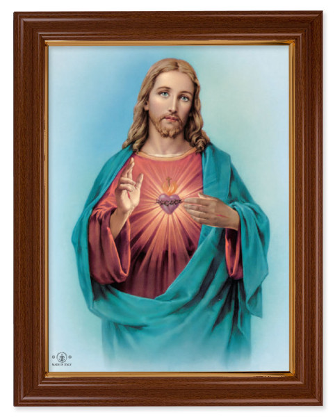 Sacred Heart of Jesus 12x16 Framed Print Artboard - #134 Frame