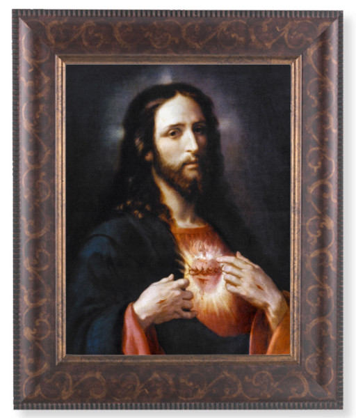 Sacred Heart of Jesus Wingate 8x10 Framed Print Under Glass - #124 Frame