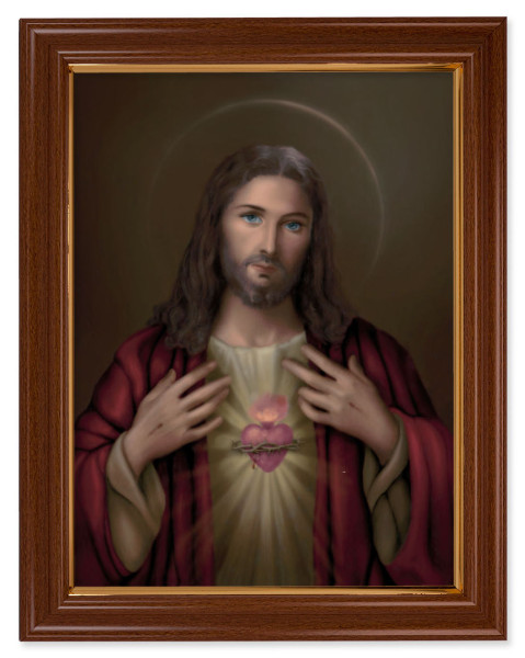 Sacred Heart of Jesus by Simeone 12x16 Framed Print Artboard - #134 Frame