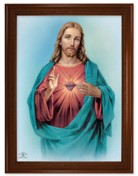 Sacred Heart of Jesus19x27 Framed Print Artboard - #172 Frame
