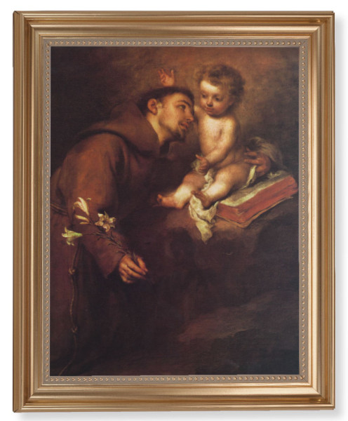 Saint Anthony of Padua 11x14 Framed Print Artboard - #129 Frame