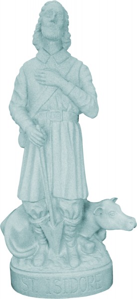 Saint Isidore the Farmer Statue - 24 inch - Granite