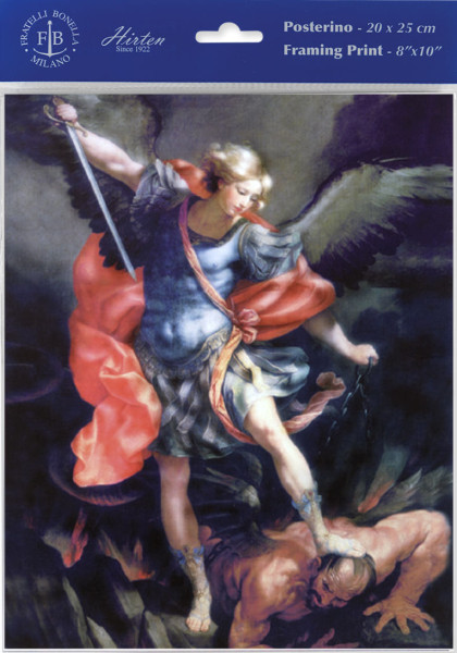 Saint Michael by Guido Reni Print - Sold in 3 Per Pack - Multi-Color