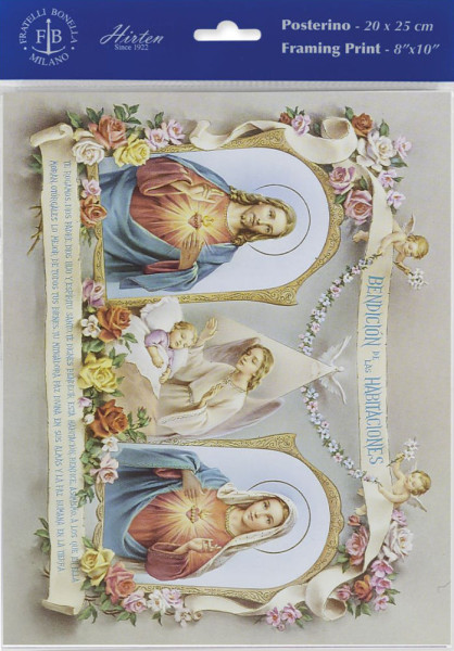 Spanish Baby Room Blessing Print - Sold in 3 per pack - Multi-Color