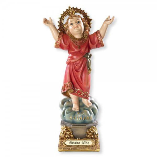 Spanish Divino Nino 8 Inch High Statue - Full Color